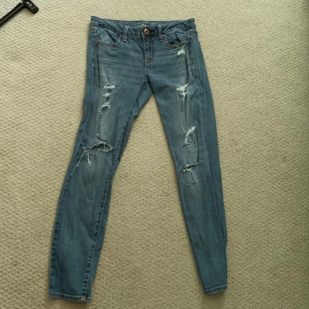American eagle destroyed jegging 8R womens